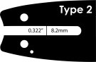 Sågsvärd 14" - 3/8" - 1,3 mm (Stihl)