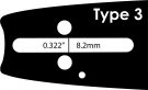 Sågsvärd 15" - 0.325" - 1,5 mm (Husqvarna)