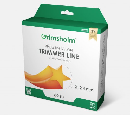 Trimmertråd (stjärna) 2,4 mm - 80 meter