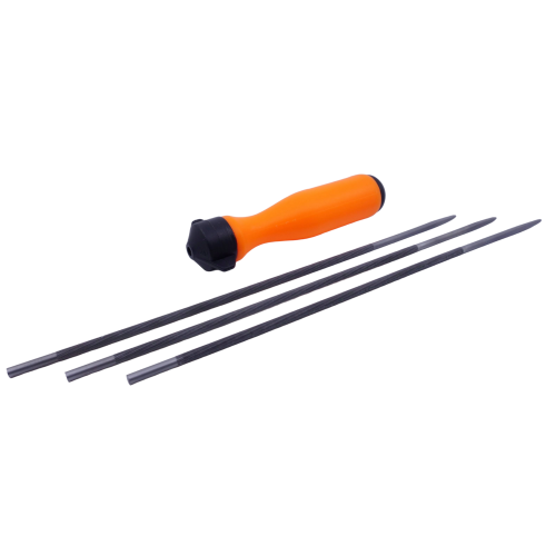 3-pack rundfil 3/16" (4,8 mm) inkl. handtag