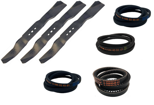 Kniv & drivremspaket till Jonsered FR 2216 A (112 cm)