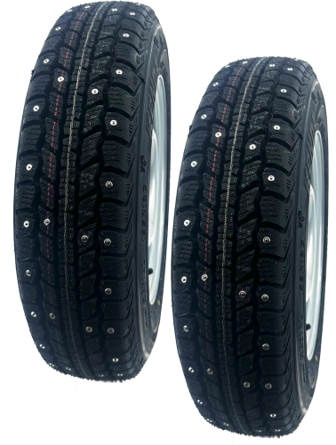 Kompletta hjul till släpvagn 185R14C - 5x112 med dubbdäck