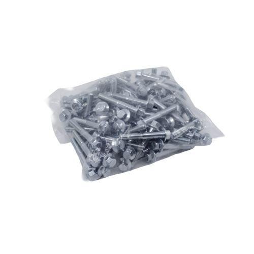 100-pack flänsskruv - M8x50 mm