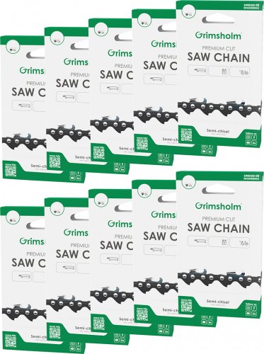 10-pack sågkedja 10" - 3/8" - 1,3 mm - 40 DL - Premium Cut