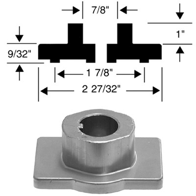 Knivfäste 22 mm (7/8")