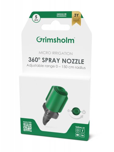 Spraymunstycke 360 grader - 5 st