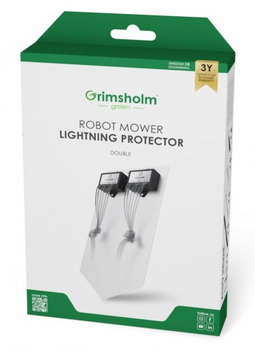 Åskskydd (dubbelt) till robotgräsklippare