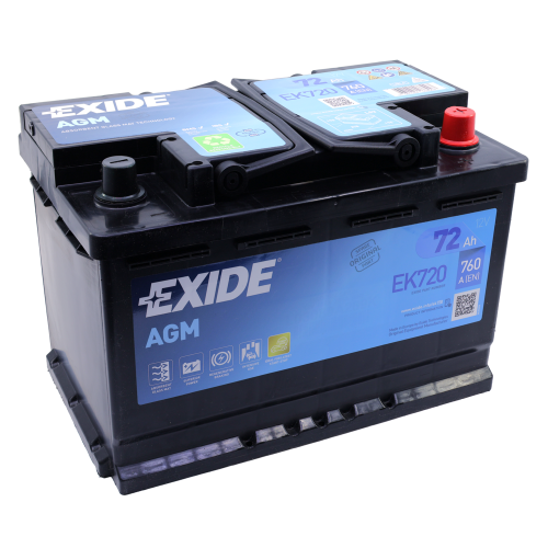 Batteri (AGM) 12V - 72Ah (EK720)