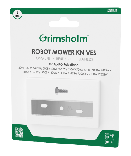 Robotknivar 9-pack till AL-KO Robolinho E-modeller