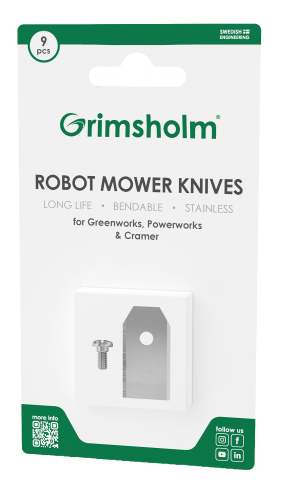 Robotknivar 9-pack till Greenworks, Powerworks m.fl.