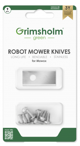 Robotknivar 9-pack till Mowox robotklippare
