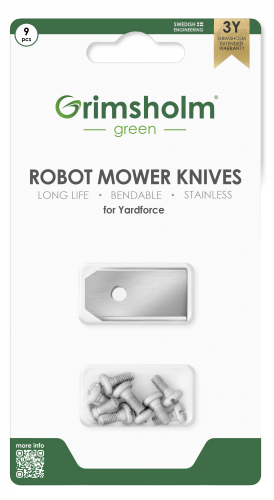 Robotknivar 9-pack till Yardforce robotklippare