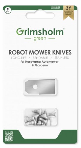 9-pack knivar Husqvarna Automower, Gardena