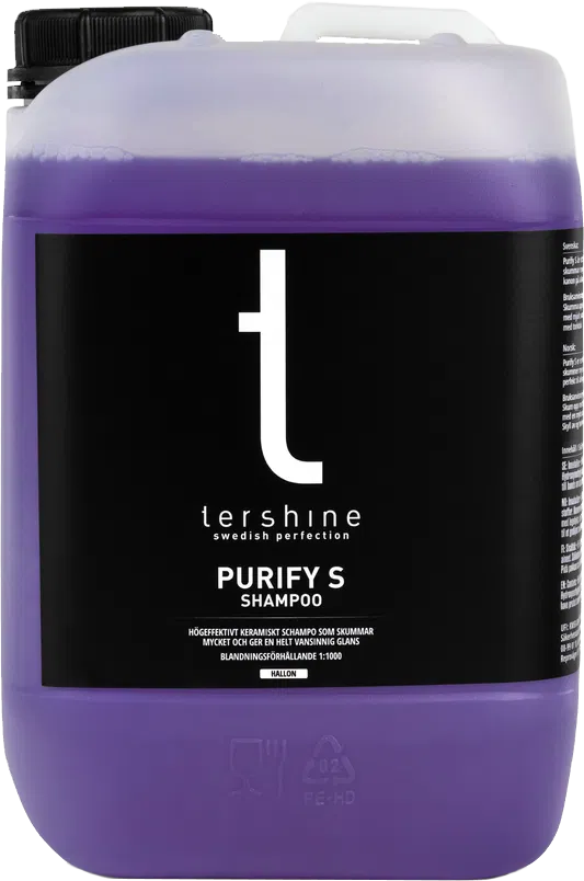 Tershine Purify S Hallon - Keramiskt bilschampo - 5 liter